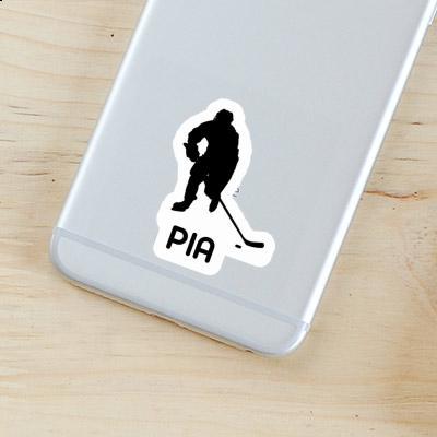 Autocollant Joueur de hockey Pia Image