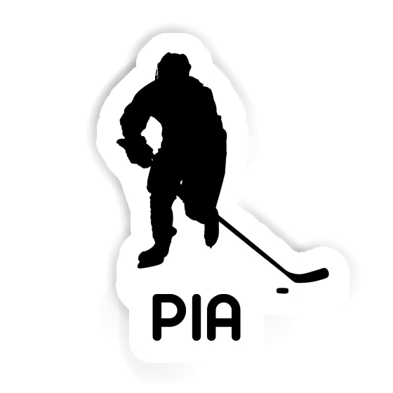 Autocollant Joueur de hockey Pia Notebook Image