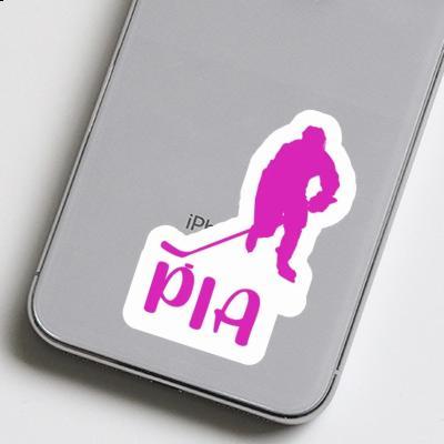 Pia Autocollant Joueuse de hockey Laptop Image