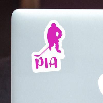 Pia Autocollant Joueuse de hockey Notebook Image