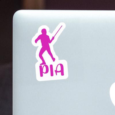 Pia Sticker Fencer Notebook Image