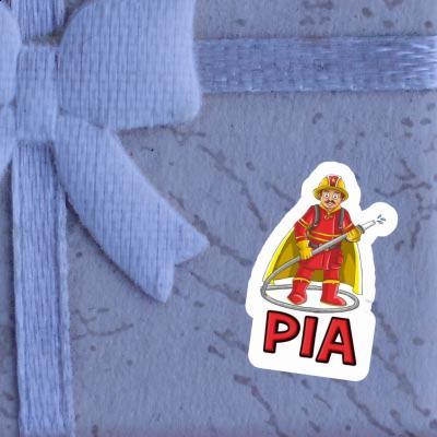 Sticker Firefighter Pia Notebook Image