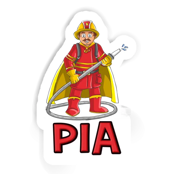 Sticker Firefighter Pia Laptop Image