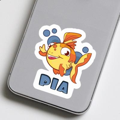 Sticker Fisch Pia Laptop Image