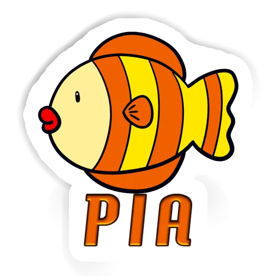 Fisch Aufkleber Pia Laptop Image