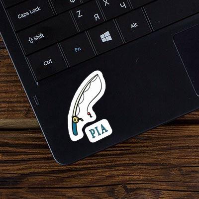 Sticker Angelrute Pia Notebook Image