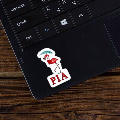 Flamingo Sticker Pia Notebook Image