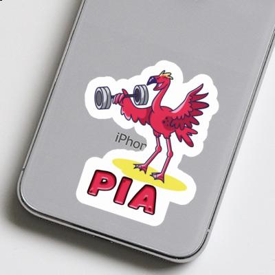 Sticker Pia Gewichtheber Notebook Image