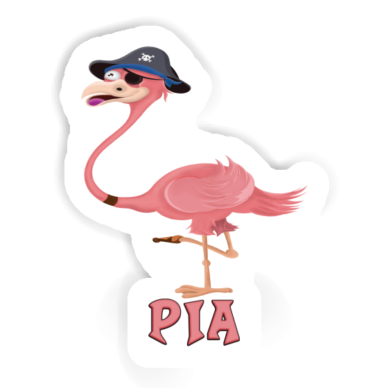 Sticker Flamingo Pia Laptop Image