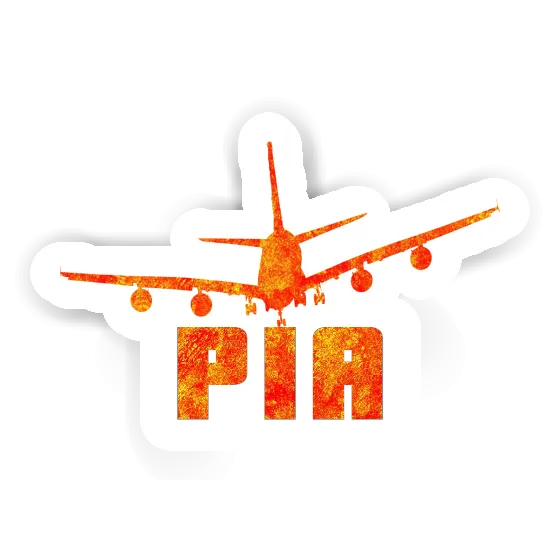 Airplane Sticker Pia Notebook Image