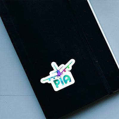 Sticker Pia Airplane Image