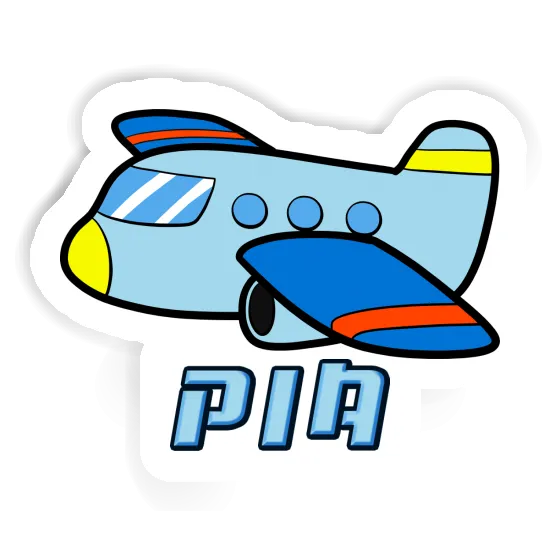 Pia Aufkleber Flugzeug Image