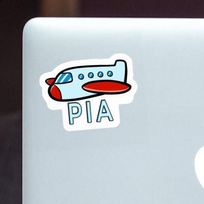 Sticker Pia Flugzeug Laptop Image