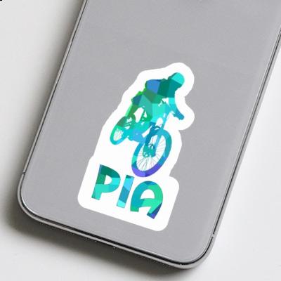 Freeride Biker Autocollant Pia Notebook Image