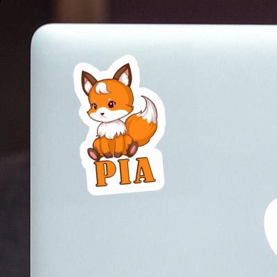 Sticker Sitting Fox Pia Notebook Image