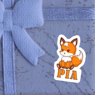 Sticker Sitting Fox Pia Laptop Image