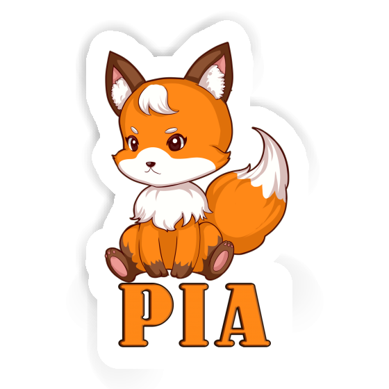 Sticker Sitting Fox Pia Gift package Image