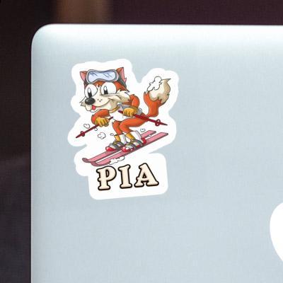 Aufkleber Skifahrer Pia Laptop Image