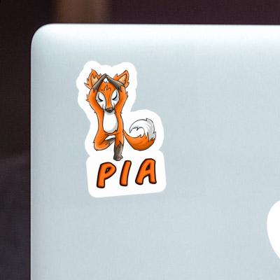 Sticker Pia Yoga Fuchs Image