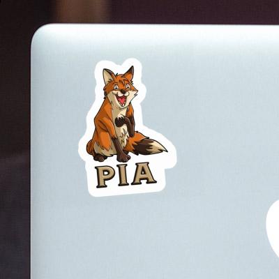 Sticker Fox Pia Laptop Image