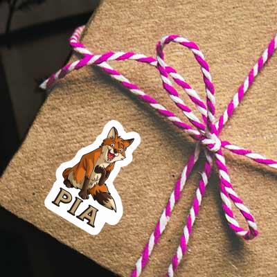 Sticker Fox Pia Notebook Image