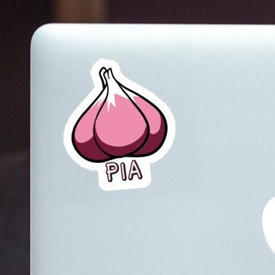 Pia Sticker Knoblauch Laptop Image