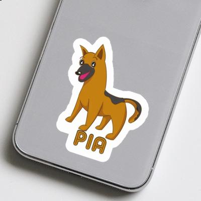 Pia Sticker German Shepherd Notebook Image