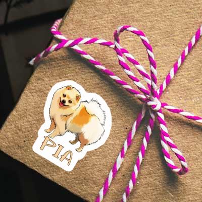 Sticker German Spitz Pia Gift package Image