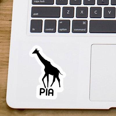 Giraffe Sticker Pia Laptop Image