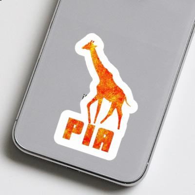 Sticker Giraffe Pia Laptop Image