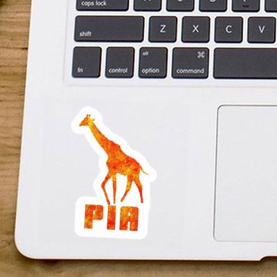 Sticker Giraffe Pia Notebook Image