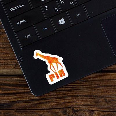 Giraffe Sticker Pia Laptop Image