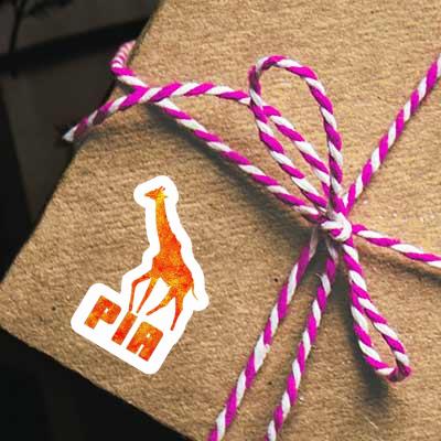 Sticker Giraffe Pia Image