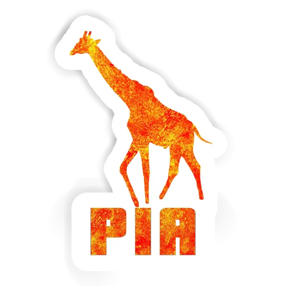 Sticker Giraffe Pia Laptop Image