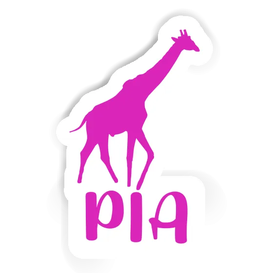 Pia Aufkleber Giraffe Laptop Image