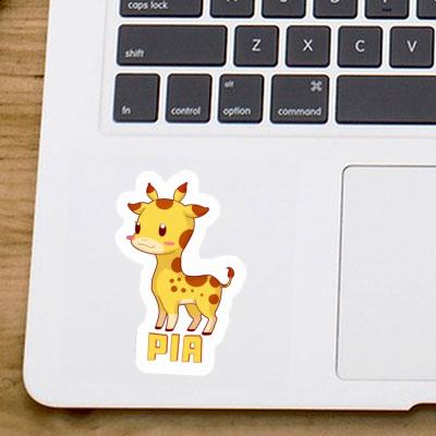 Sticker Giraffe Pia Notebook Image