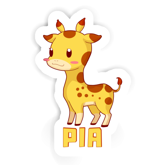 Sticker Giraffe Pia Laptop Image