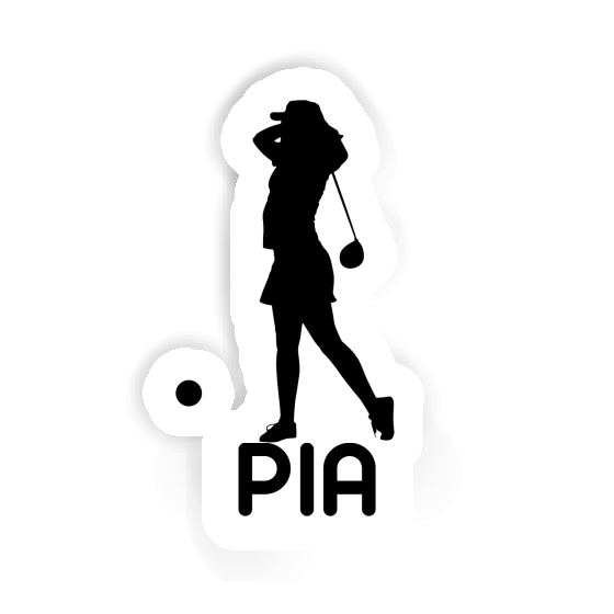 Golfer Sticker Pia Laptop Image