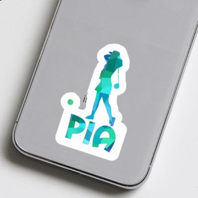 Sticker Pia Golfer Image