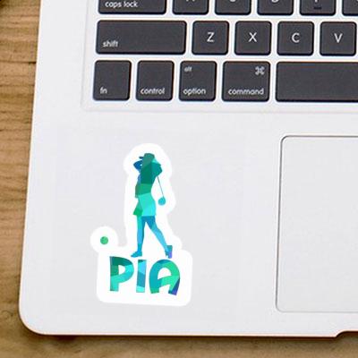 Sticker Golferin Pia Notebook Image