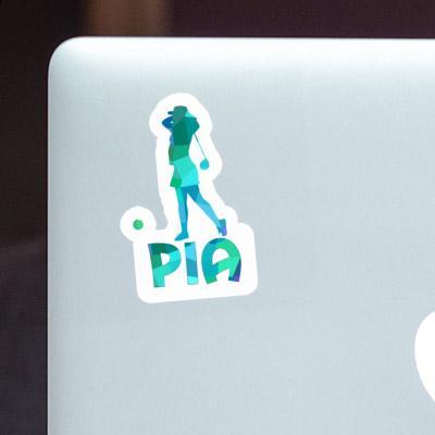 Sticker Pia Golfer Laptop Image