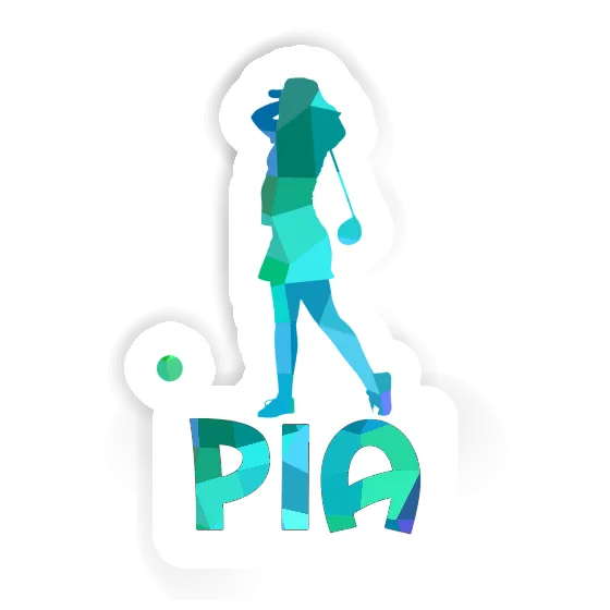 Sticker Pia Golfer Notebook Image