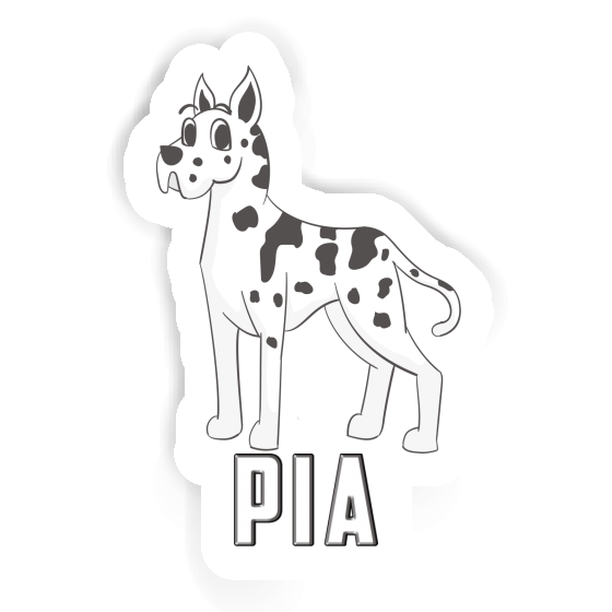 Sticker Pia Great Dane Laptop Image