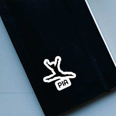 Pia Sticker Gymnast Laptop Image