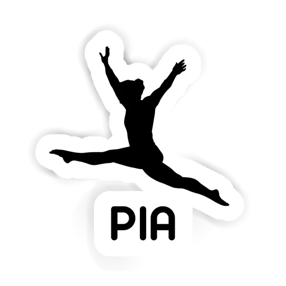 Pia Sticker Gymnast Laptop Image