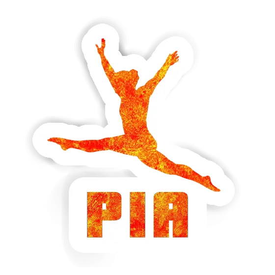 Sticker Gymnast Pia Laptop Image