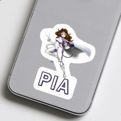 Sticker Hairdresser Pia Notebook Image