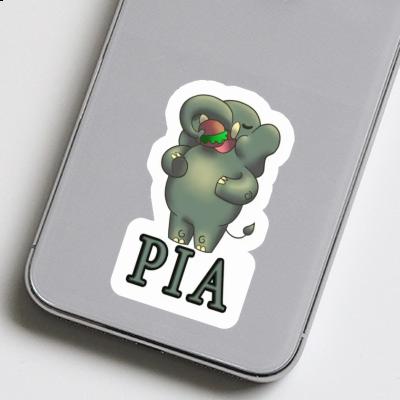 Sticker Elephant Pia Notebook Image