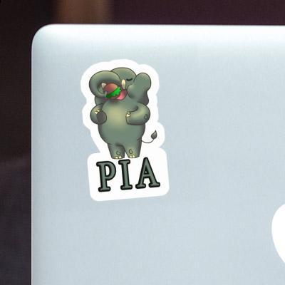 Sticker Elephant Pia Image