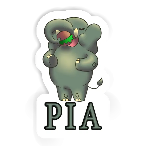 Pia Sticker Elefant Notebook Image